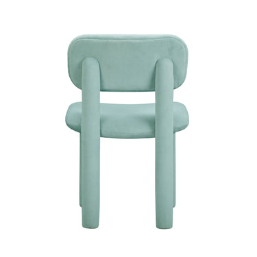 TOV Elise Performance Velvet Dining Chair Light Blue