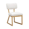 TOV Bobbie Upcycled Performance Fabric Dining Chair Cream
