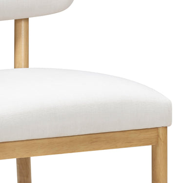 TOV Bobbie Upcycled Performance Fabric Dining Chair Cream