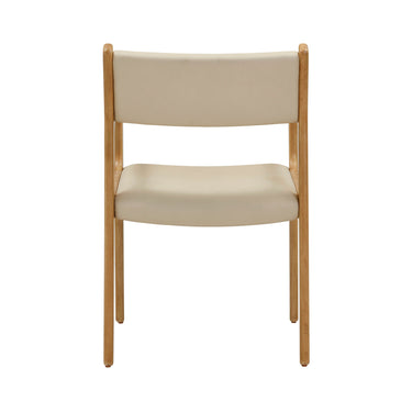 TOV Ari Cream Performance Vegan Leather Dining Chair - Set of 2 Cream - ON FINAL SALE