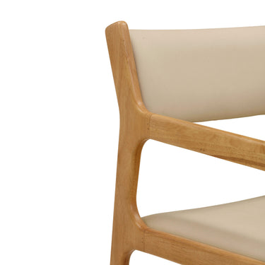 TOV Ari Cream Performance Vegan Leather Dining Chair - Set of 2 Cream - ON FINAL SALE