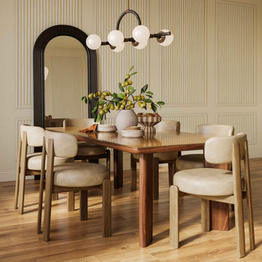 TOV Odessa Performance Vegan Leather Dining Chair Taupe