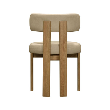 TOV Odessa Performance Vegan Leather Dining Chair Taupe