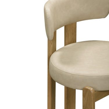 TOV Odessa Performance Vegan Leather Dining Chair Taupe