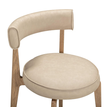 TOV Nikita Performance Vegan Leather Dining Chair Taupe