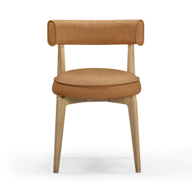 TOV Nikita Performance Vegan Leather Dining Chair Brown