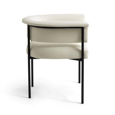 TOV Taylor Performance Vegan Leather Dining Chair Cream