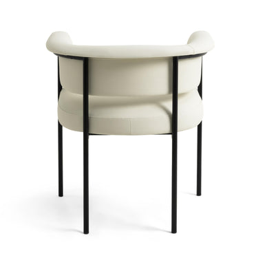 TOV Taylor Performance Vegan Leather Dining Chair Cream