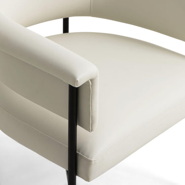 TOV Taylor Performance Vegan Leather Dining Chair Cream