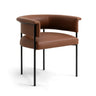 TOV Taylor Performance Vegan Leather Dining Chair Brown