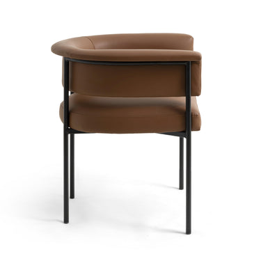 TOV Taylor Performance Vegan Leather Dining Chair Brown