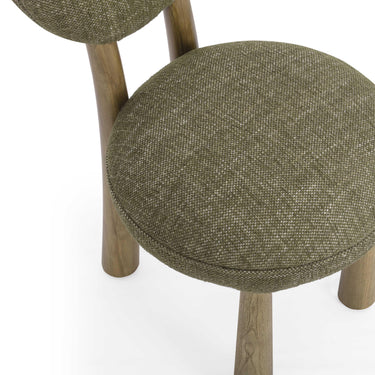 TOV Sulley Performance Basketweave Dining Chair Olive Green
