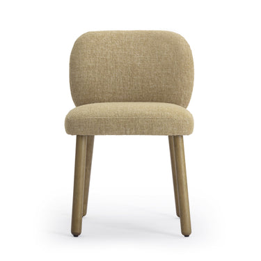 TOV Foxy Textured Performance Fabric Dining Chair Honey