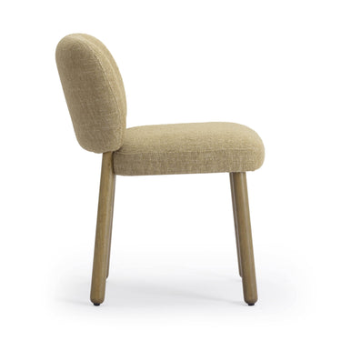 TOV Foxy Textured Performance Fabric Dining Chair Honey