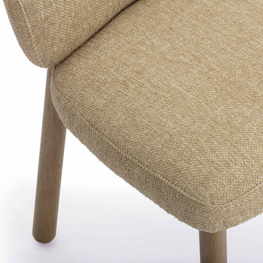 TOV Foxy Textured Performance Fabric Dining Chair Honey