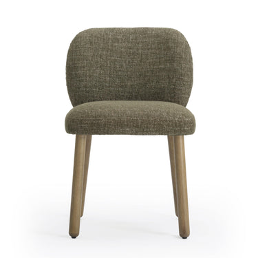 TOV Foxy Textured Performance Fabric Dining Chair Olive Green