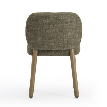 TOV Foxy Textured Performance Fabric Dining Chair Olive Green