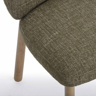 TOV Foxy Textured Performance Fabric Dining Chair Olive Green