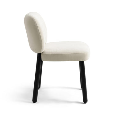 TOV Foxy Cream Performance Basketweave Chenille Dining Chair Cream