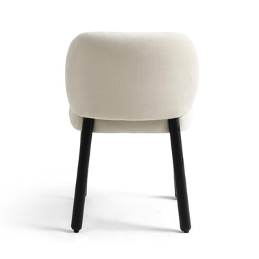 TOV Foxy Cream Performance Basketweave Chenille Dining Chair Cream