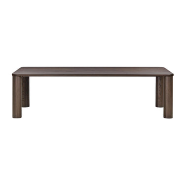 TOV Akola 106" Oak Rectangular Dining Table Dark Brown