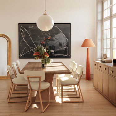TOV Bobbie Cream Contract-Grade Vegan Leather Dining Chair Cream