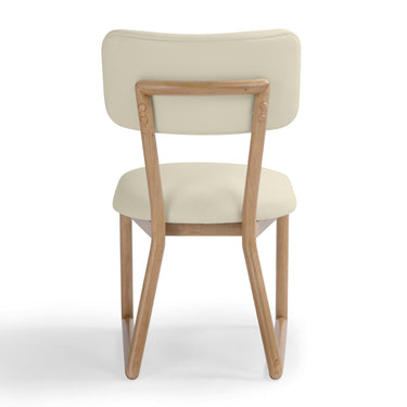 TOV Bobbie Cream Contract-Grade Vegan Leather Dining Chair Cream