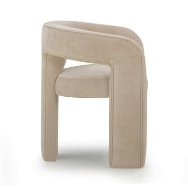 TOV Malone Performance Chenille Dining Chair Taupe