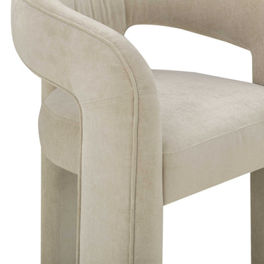 TOV Malone Performance Chenille Dining Chair Taupe