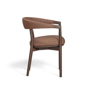 TOV Vina Performance Vegan Leather Dining Chair Brown