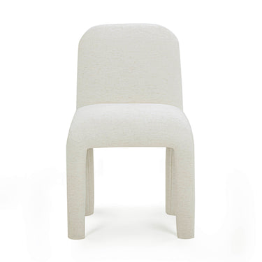TOV Georgia Performance Chenille Dining Chair Cream