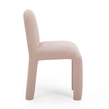 TOV Georgia Performance Chenille Dining Chair Light Pink