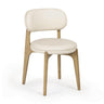 TOV Carnation Cream Performance Vegan Leather Dining Chair Cream