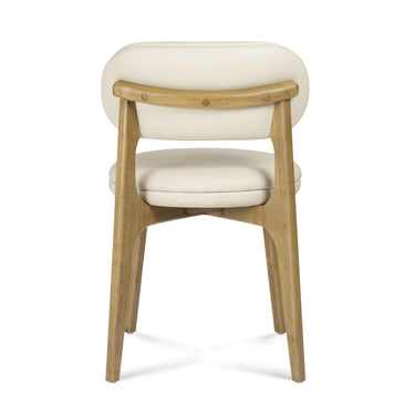 TOV Carnation Cream Performance Vegan Leather Dining Chair Cream
