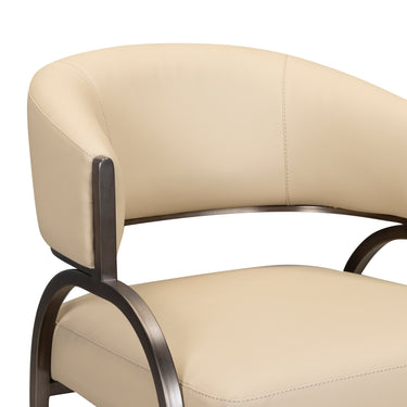 TOV Tatum Performance Vegan Leather Dining Chair Taupe