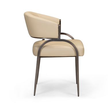 TOV Tatum Performance Vegan Leather Dining Chair Taupe
