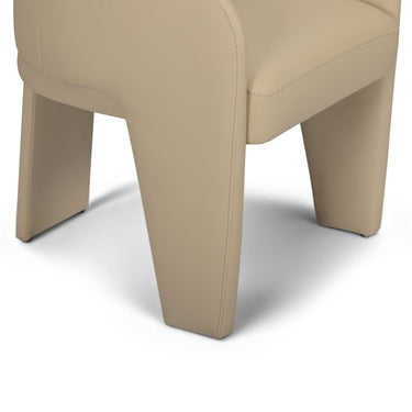 TOV Leo Performance Vegan Leather Dining Chair Taupe