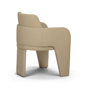 TOV Leo Performance Vegan Leather Dining Chair Taupe