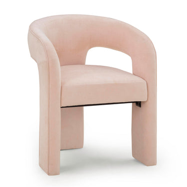 TOV Malone Performance Chenille Dining Chair Blush