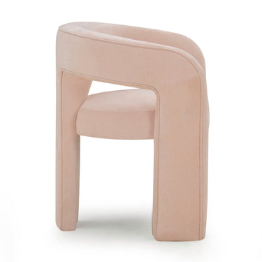 TOV Malone Performance Chenille Dining Chair Blush