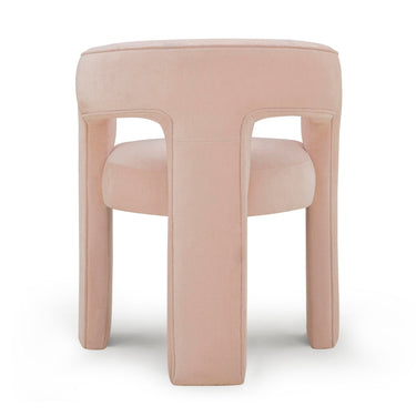 TOV Malone Performance Chenille Dining Chair Blush