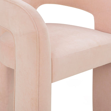 TOV Malone Performance Chenille Dining Chair Blush