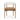 TOV Vina Cognac Performance Vegan Leather and Cream Textured Weave Dining Chair Cognac, Cream