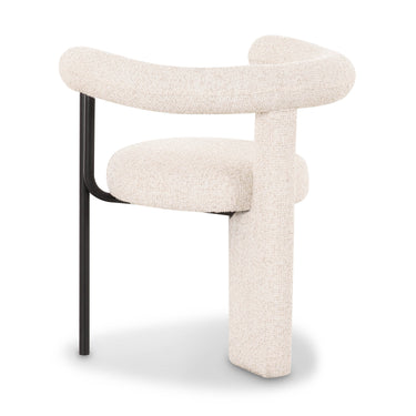 TOV Synn Performance Boucle Dining Chair Cream