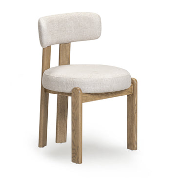 TOV Odessa Cream Performance Fabric Dining Chair Cream