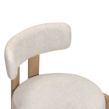 TOV Odessa Cream Performance Fabric Dining Chair Cream