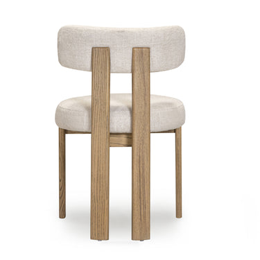 TOV Odessa Cream Performance Fabric Dining Chair Cream