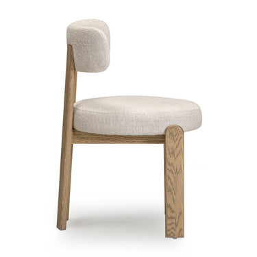 TOV Odessa Cream Performance Fabric Dining Chair Cream