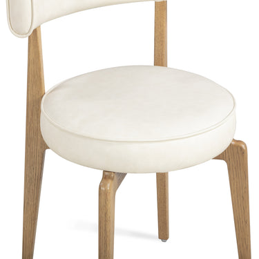 TOV Nikita Performance Vegan Leather Dining Chair Cream