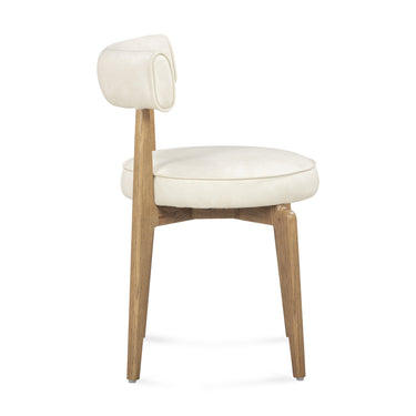 TOV Nikita Performance Vegan Leather Dining Chair Cream